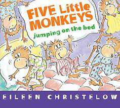 Book cover of Five Little Monkeys Jumping on the Bed 