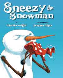 Book cover of Sneezy the Snowman