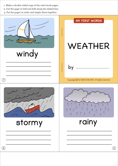 Weather Mini Book