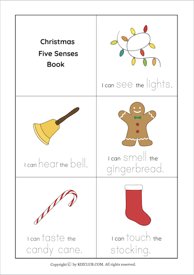 Christmas Five Senses Book