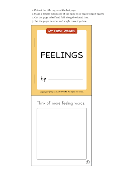 Feelings Mini Book