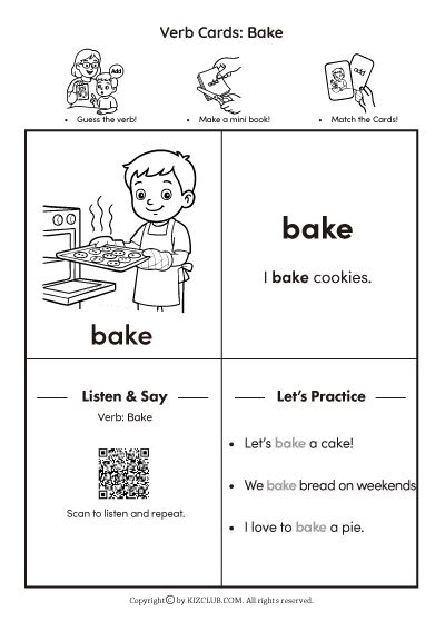 Verb Cards